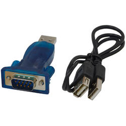 USB 2.0 (T) la Serial DB9M (9-pin)(RS232)(T), 30cm, Negru