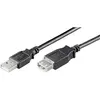 Cablu USB Spacer prelungitor, 3m, (AM/AF), Black