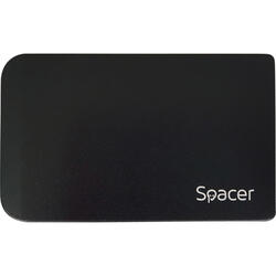 pentru HDD/SSD, 2.5 inch, S-ATA, USB 3.0, aluminiu, Negru