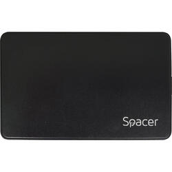 Rack Spacer pentru HDD/SSD, 2.5 inch, S-ATA, USB 3.0, Plastic, Negru