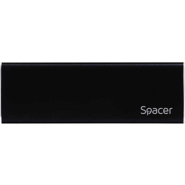 Rack Spacer Pentru SSD M.2 NGFF, USB 3.1 Type C, Aluminiu, Negru