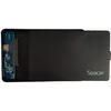 Rack Spacer pentru HDD/SSD, 2.5 inch, SATA, USB 3.1 Type C, Plastic, Negru