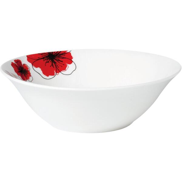 Vanora BOL PORTELAN 20 CM, RED FLOWERS 950 ML