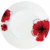 Vanora SET 12 FARFURII DESERT 19CM, RED FLOWER PETAL