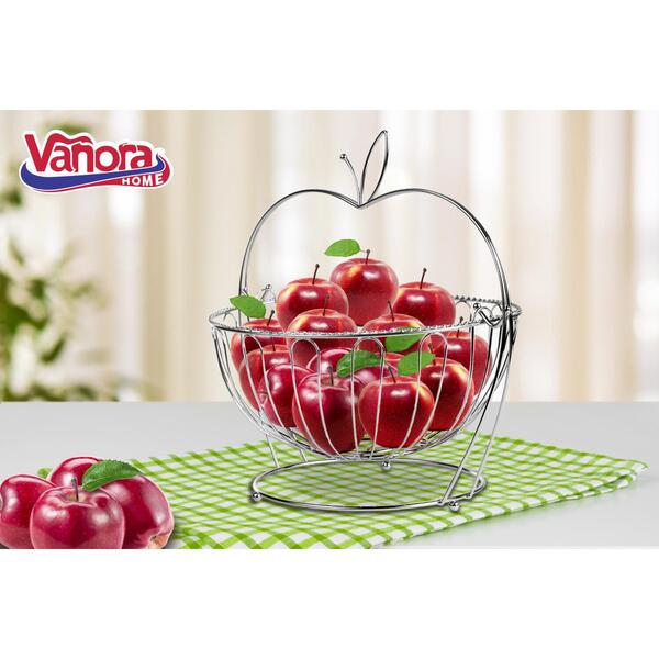 Vanora COS FRUCTE METALIC CU STAND, 30 x 29CM