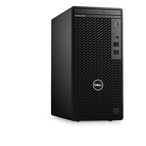 Sistem Brand Dell OptiPlex 3080 MT, Intel Core i5-10100, 4GB DDR4, 1TB HDD, Intel UHD 630, Linux, Black