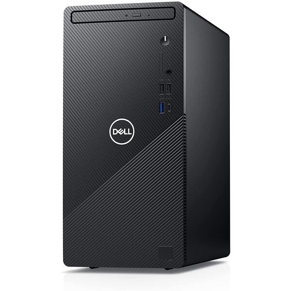 Sistem Brand Dell Inspiron 3891, Intel Core i5-10400, 8GB RAM, 256GB SSD + 1TB HDD, Intel UHD 630, Windows 11 Pro, Negru