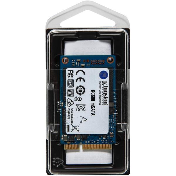 SSD Kingston KC600 256GB SATA-III mSATA