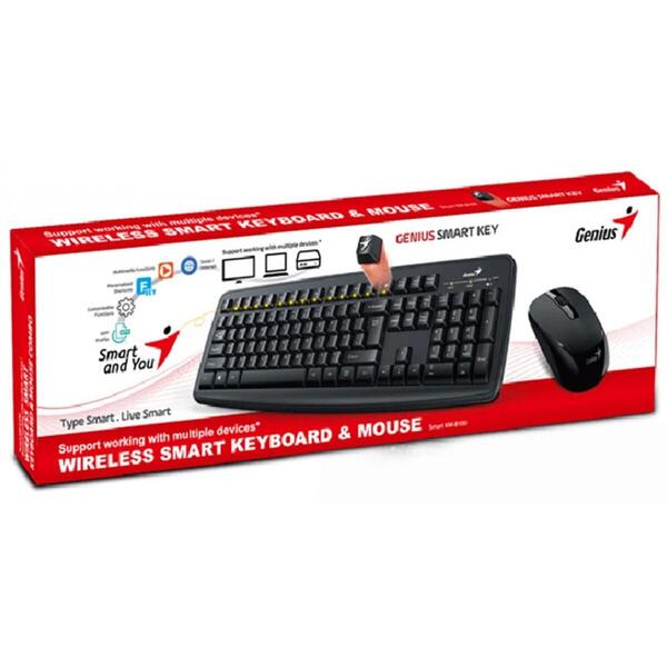 Kit Tastatura si Mouse Genius Smart KM-8100 Wireless Combo