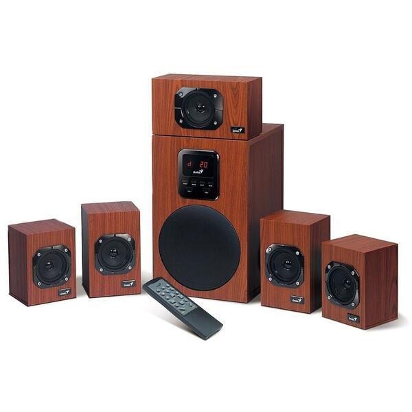 Boxe Genius 5.1, SW-HF5.1 4800 II 125W RMS Brown-Black