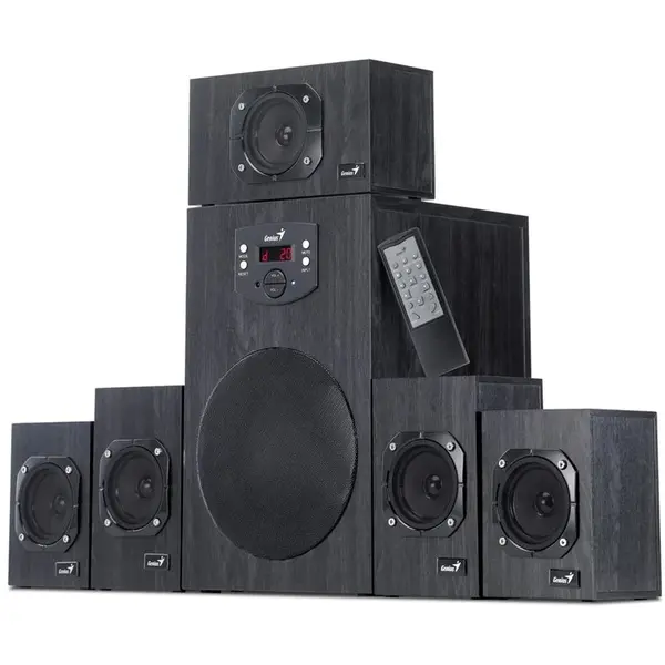 Boxe Genius 5.1, SW-HF5.1 4500 II 125W RMS Black