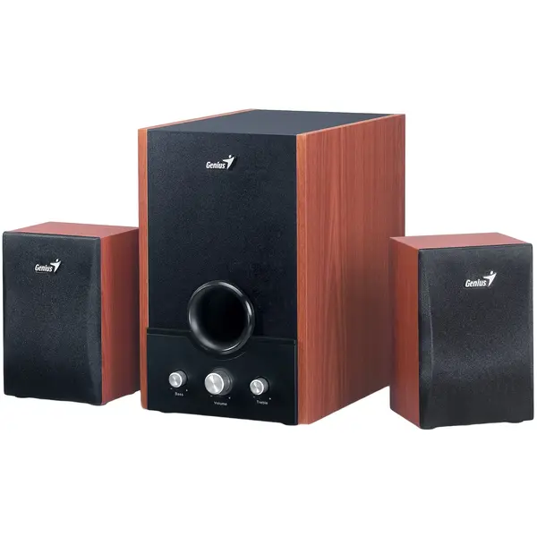 Boxe Genius 2.1, SW-HF2.1 1700 II, 26W RMS, Wood