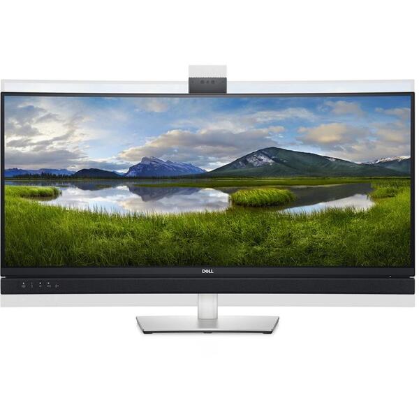 Monitor Video conferinta Dell C3422WE Curbat 34 inch UHD, 5 ms Webcam Negru