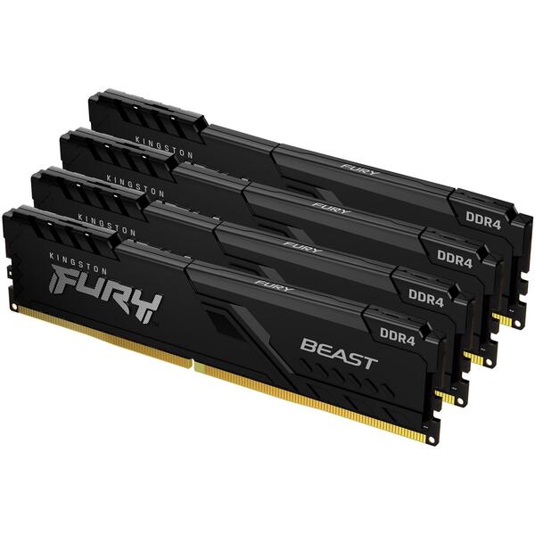 Memorie Kingston FURY Beast 64GB DDR4 3200MHz CL16 Kit Quad Channel