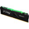 Memorie Kingston FURY Beast RGB 16GB DDR4 3000MHz CL15 Kit Dual Channel