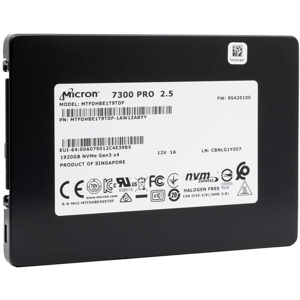 SSD Micron 7300 MAX 1.6TB U.2 PCIe 3.0 x4 (NVMe)