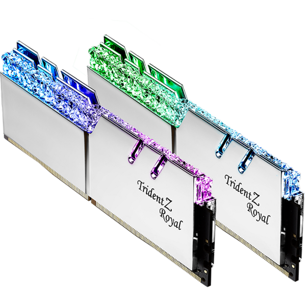 Memorie G.Skill Trident Z Royal RGB Silver 16GB DDR4 4000MHz CL17 1.35v Kit Dual Channel