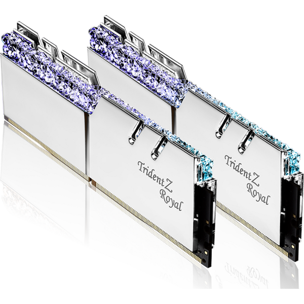 Memorie G.Skill Trident Z Royal RGB Silver 16GB DDR4 3600MHz CL17 1.35V Kit Dual Channel