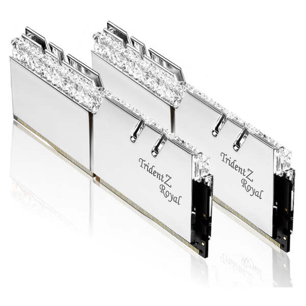 Memorie G.Skill Trident Z Royal RGB Silver 32GB DDR4 4000MHz CL14 1.55V Kit Dual Channel