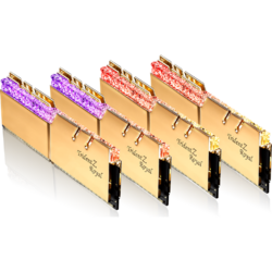Memorie G.Skill Trident Z Royal Series Gold DDR4 128GB 3600MHz CL18 1.35V Kit Quad Channel