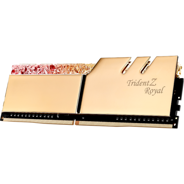 Memorie G.Skill Trident Z Royal Series Gold DDR4 64GB 3600MHz CL14 1.45V Kit x 8