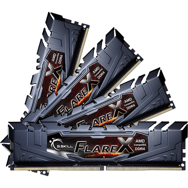 Memorie G.Skill Flare X series DDR4 64GB 3200MHz CL16 1.35V Kit Quad Channel