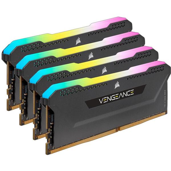 Memorie Corsair Vengeance RGB PRO SL DDR4 64GB 3600MHz CL18 1.35V Kit Quad Channel