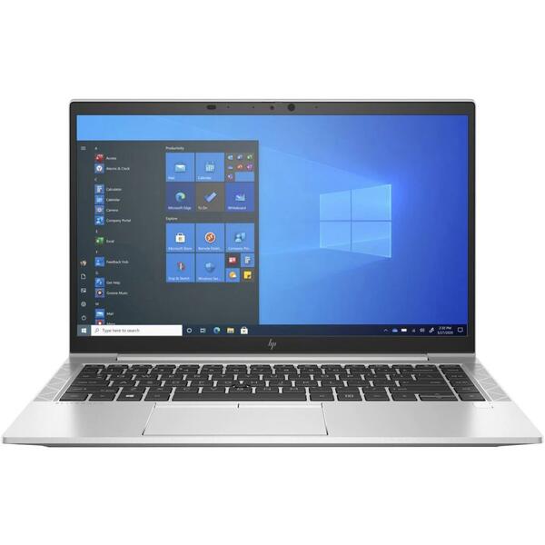 Laptop HP EliteBook 840 G8 Aero 14 inch FHD Intel Core i7-1165G7 16GB DDR4, 512GB SSD, Intel Iris Xe Graphics, Win10 Pro, Argintiu