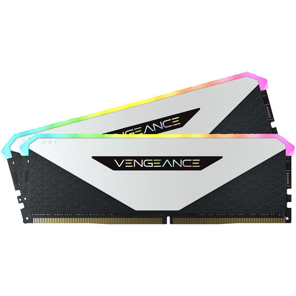 Memorie Corsair Vengeance RGB PRO RT DDR4 64GB 3200MHz CL16 1.35V Kit Dual Channel White