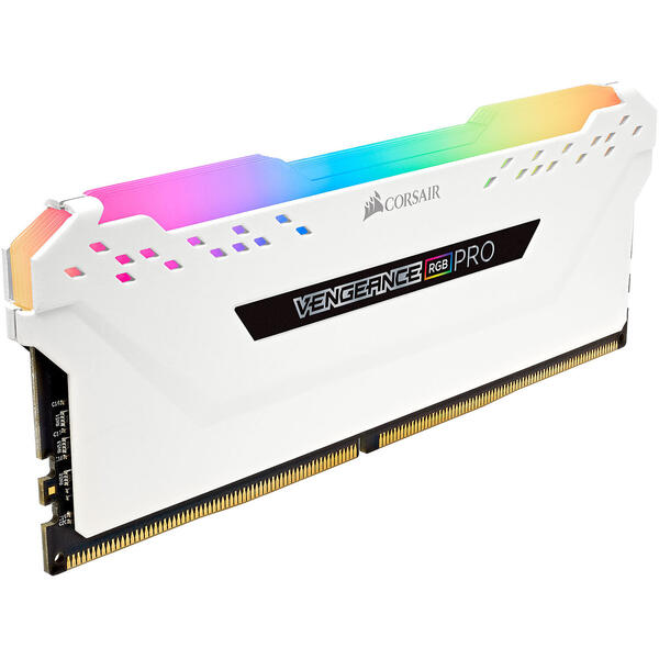 Memorie Corsair Vengeance RGB PRO DDR4 32GB 3200MHz CL16 1.35V Kit Dual Channel White