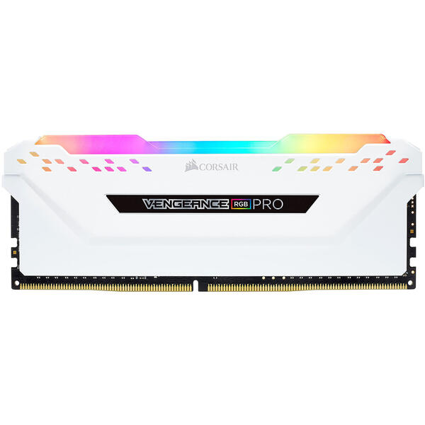 Memorie Corsair Vengeance RGB PRO DDR4 32GB 3200MHz CL16 1.35V Kit Dual Channel White