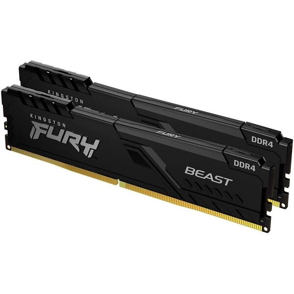 Memorie Kingston FURY Beast 32GB DDR4 3200MHz CL16 Kit Dual Channel