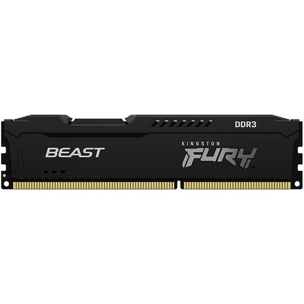 Memorie Kingston FURY Beast 8GB DDR3 1600MHz CL10 Black