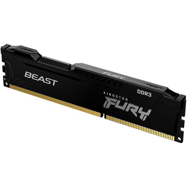 Memorie Kingston FURY Beast 8GB DDR3 1600MHz CL10 Black