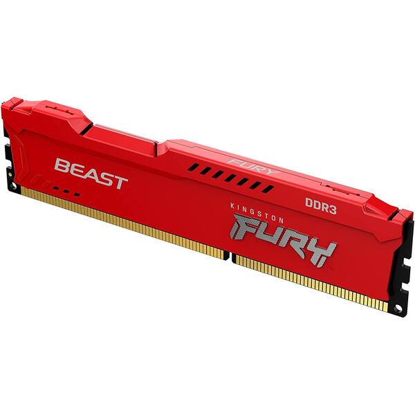 Memorie Kingston FURY Beast 4GB DDR3 1600MHz CL10 Red