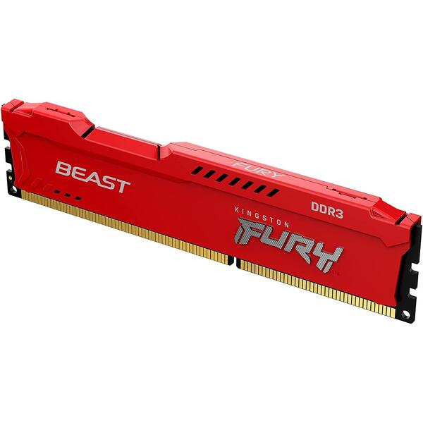 Memorie Kingston FURY Beast 8GB DDR3 1600MHz CL10 Red