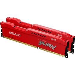 FURY Beast 16GB DDR3 1600MHz CL10 Kit Dual Channel Red