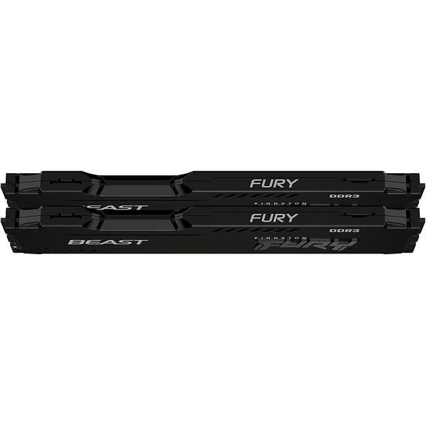 Memorie Kingston FURY Beast 8GB DDR3 1866MHz CL10 Kit Dual Channel Black