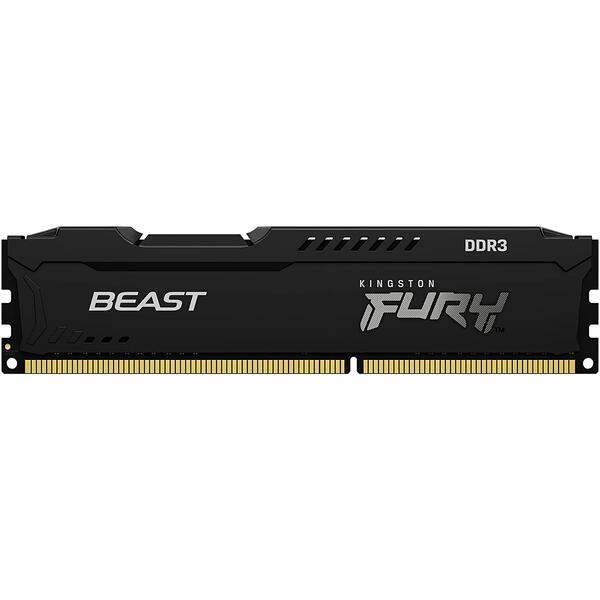 Memorie Kingston FURY Beast 8GB DDR3 1866MHz CL10 Kit Dual Channel Black