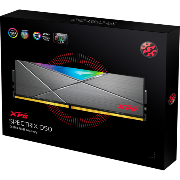 Memorie A-DATA XPG SPECTRIX D50 16GB DDR4 3600MHz, CL18 1.35V Kit Dual Channel