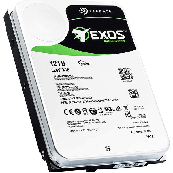 Hard Disk Server Seagate Exos X16 12TB SAS 256MB 7200rpm 3.5 inch