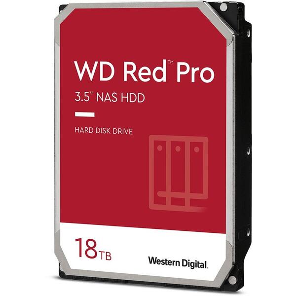 Hard Disk WD Red Pro 18TB, SATA3, 7200RPM, 512MB, 3.5 inch