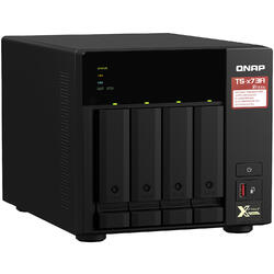 NAS Qnap TS-473A-8G AMD Ryzen™ Embedded V1500B 4-core/8-thread 2.2 GHz 8GB RAM 4 Bay, Negru