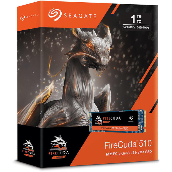 SSD Seagate FireCuda 510 1TB PCI Express 3.0 x4 M.2 2280