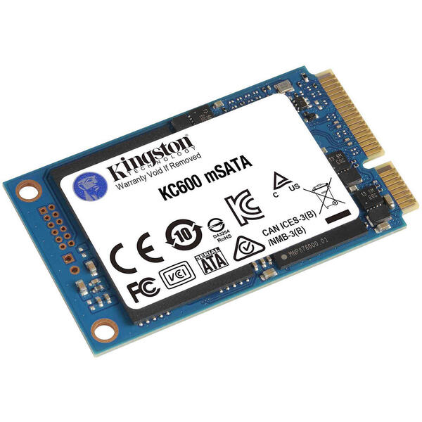 SSD Kingston KC600 1TB SATA3 mSATA