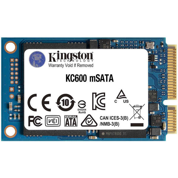 SSD Kingston KC600 1TB SATA3 mSATA