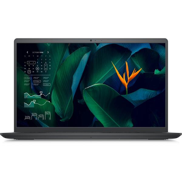 Laptop Dell Vostro 3515, 15.6 inch FHD, AMD Ryzen 5 3700U, 16GB DDR4, 512GB SSD, Radeon RX Vega 10, Linux, Carbon Black, 3Yr BOS