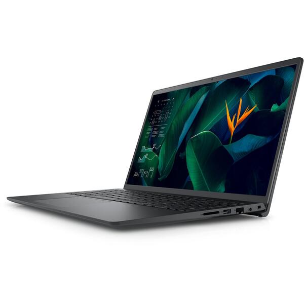 Laptop Dell Vostro 3515, 15.6 inch FHD, AMD Ryzen 5 3450U, 16GB DDR4, 512GB SSD, Radeon Vega 8, Win 10 Pro, Carbon Black, 3Yr BOS