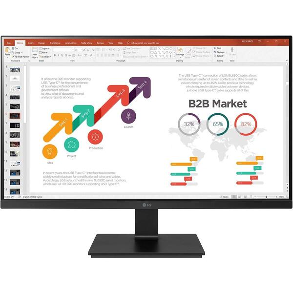 Monitor LED LG 27BL650C-B 27 inch FHD, 5 ms 75Hz, Negru