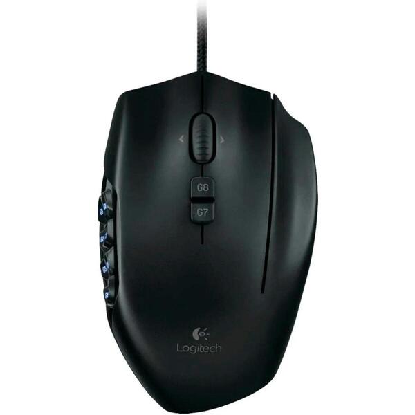 Mouse gaming Logitech G600 MMO, USB, Black